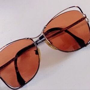 Elegant Tan Vintage Sunglasses NOS